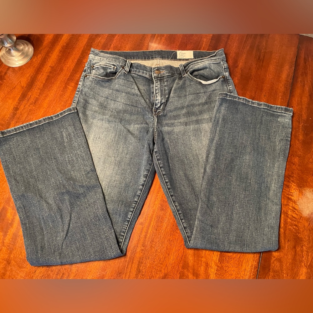 Size 33, Cosmic Blue Love jeans, 31” inseam